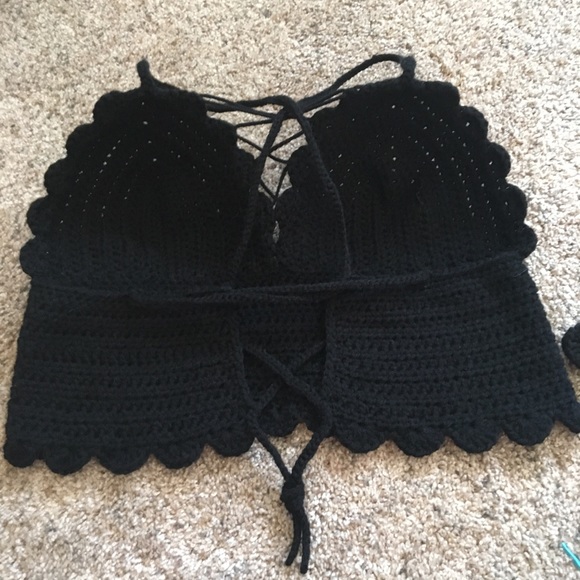 Handmade Crochet Large Corset Top - Picture 8 of 8